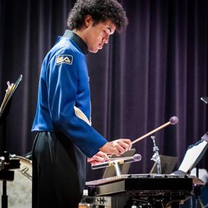 William Wilson playing in band